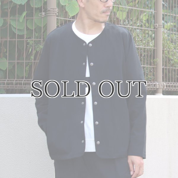 画像3: VORTEX(MVS天竺)ノーカラースナップジャケット【MADE IN JAPAN】『日本製』 / Upscape Audience (3)