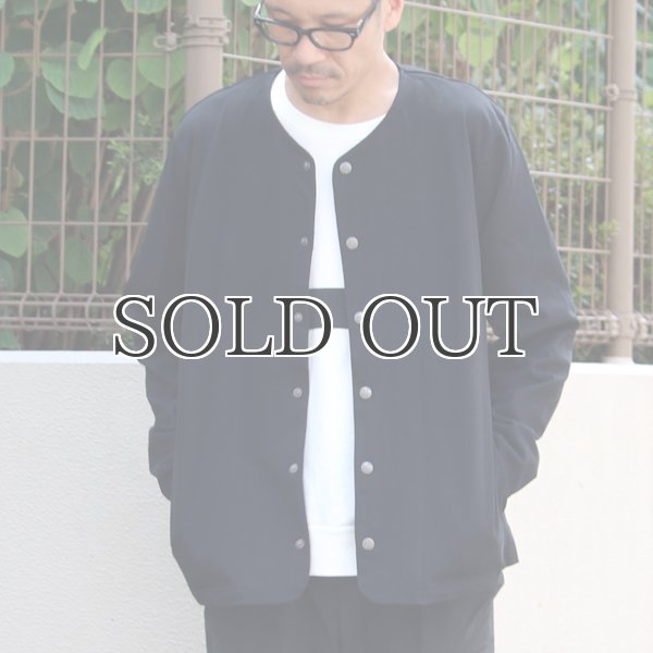 画像6: VORTEX(MVS天竺)ノーカラースナップジャケット【MADE IN JAPAN】『日本製』 / Upscape Audience (6)