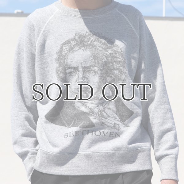 画像12: 19/7吊編裏毛 Beethoven プリント ラグランスウェット【MADE IN TOKYO】『東京製』/ Upscape Audience (12)