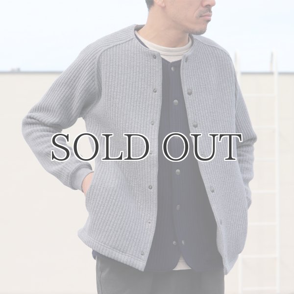 画像19: 「尾州」コットンキルト ノーカラー スナップジャケット【MADE IN JAPAN】『日本製』【送料無料】 / Upscape Audience (19)