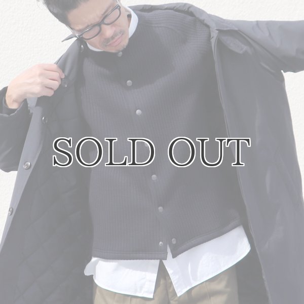 画像14: 「尾州」コットンキルト ノーカラー スナップジャケット【MADE IN JAPAN】『日本製』【送料無料】 / Upscape Audience (14)