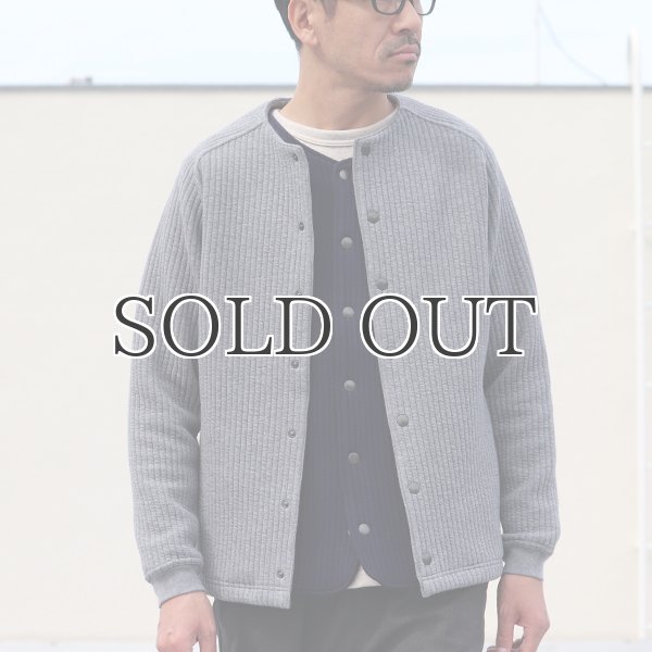 画像17: 「尾州」コットンキルト ノーカラー スナップジャケット【MADE IN JAPAN】『日本製』【送料無料】 / Upscape Audience (17)