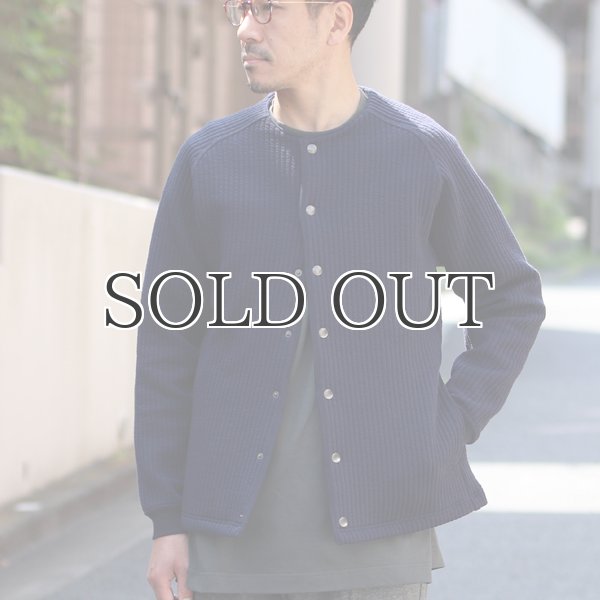 画像16: 「尾州」コットンキルト ノーカラー スナップジャケット【MADE IN JAPAN】『日本製』【送料無料】 / Upscape Audience (16)