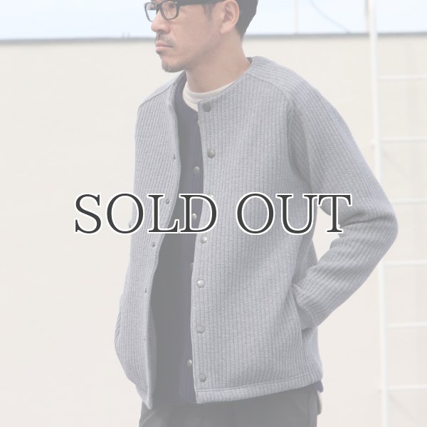 画像18: 「尾州」コットンキルト ノーカラー スナップジャケット【MADE IN JAPAN】『日本製』【送料無料】 / Upscape Audience (18)