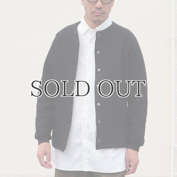 画像12: 「尾州」コットンキルト ノーカラー スナップジャケット【MADE IN JAPAN】『日本製』【送料無料】 / Upscape Audience (12)