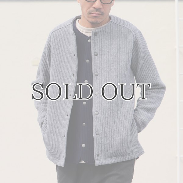 画像5: 「尾州」コットンキルト ノーカラー スナップジャケット【MADE IN JAPAN】『日本製』【送料無料】 / Upscape Audience (5)