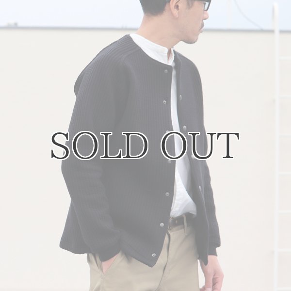 画像18: 「尾州」コットンキルト ノーカラー スナップジャケット【MADE IN JAPAN】『日本製』【送料無料】 / Upscape Audience (18)