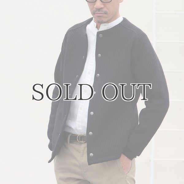 画像16: 「尾州」コットンキルト ノーカラー スナップジャケット【MADE IN JAPAN】『日本製』【送料無料】 / Upscape Audience (16)