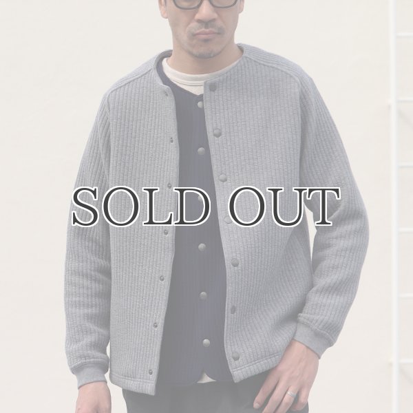 画像12: 「尾州」コットンキルト ノーカラー スナップジャケット【MADE IN JAPAN】『日本製』【送料無料】 / Upscape Audience (12)