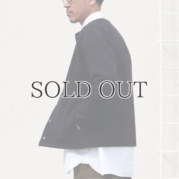 画像8: 「尾州」コットンキルト ノーカラー スナップジャケット【MADE IN JAPAN】『日本製』【送料無料】 / Upscape Audience (8)