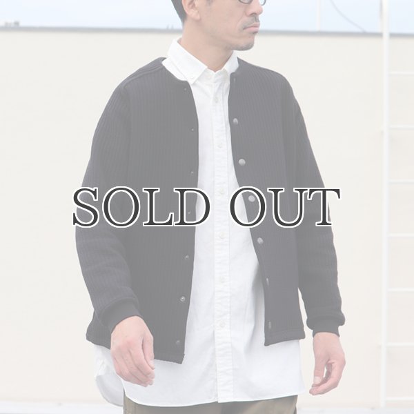 画像7: 「尾州」コットンキルト ノーカラー スナップジャケット【MADE IN JAPAN】『日本製』【送料無料】 / Upscape Audience (7)