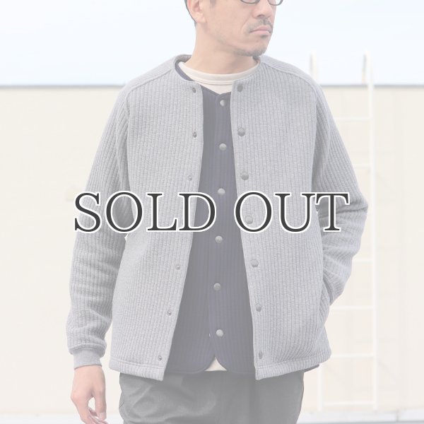 画像6: 「尾州」コットンキルト ノーカラー スナップジャケット【MADE IN JAPAN】『日本製』【送料無料】 / Upscape Audience (6)