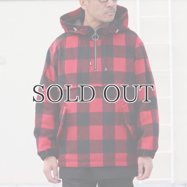 画像5: チェック柄 メルトン サーモライトアノラックパーカー / Audience (5)