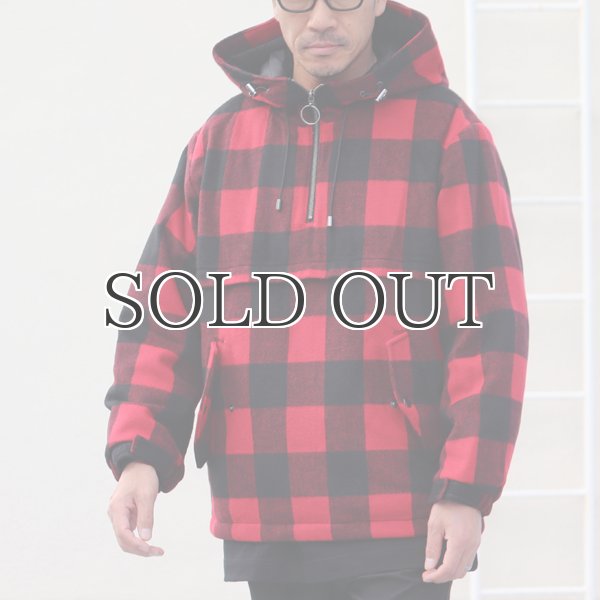 画像6: チェック柄 メルトン サーモライトアノラックパーカー / Audience (6)