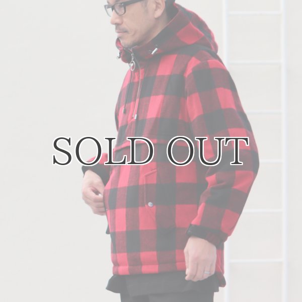 画像3: チェック柄 メルトン サーモライトアノラックパーカー / Audience (3)