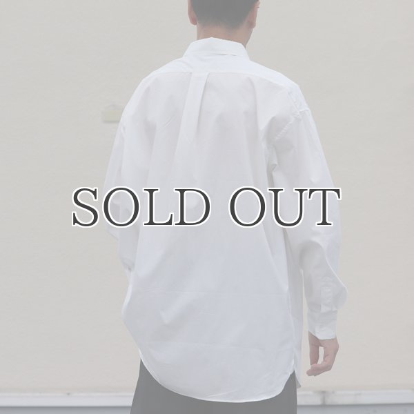 画像11: 70/30クロス ストレッチタイプライターレギュラーカラー L/S ボクシーシャツ【MADE IN JAPAN】『日本製』/ Upscape Audience (11)