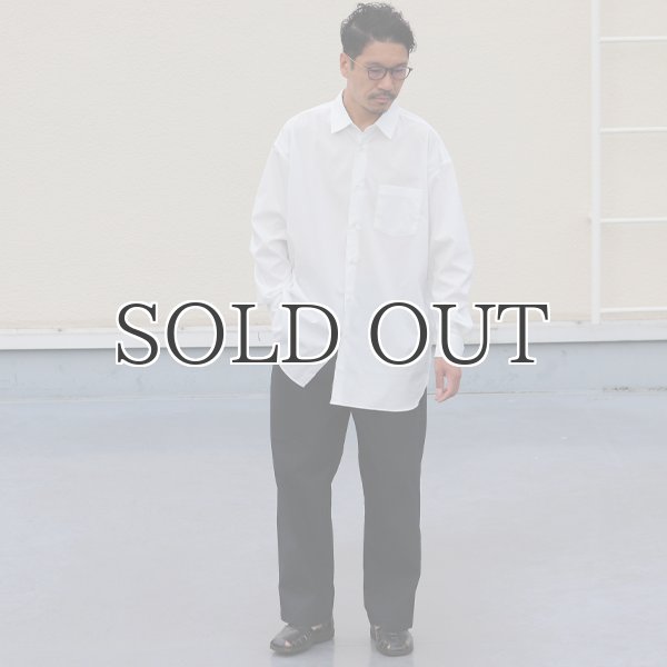 画像12: 70/30クロス ストレッチタイプライターレギュラーカラー L/S ボクシーシャツ【MADE IN JAPAN】『日本製』/ Upscape Audience (12)