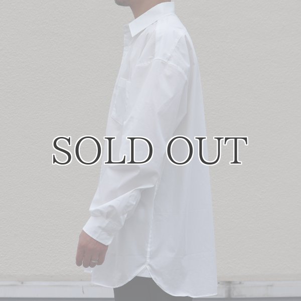 画像17: 70/30クロス ストレッチタイプライターレギュラーカラー L/S ボクシーシャツ【MADE IN JAPAN】『日本製』/ Upscape Audience (17)