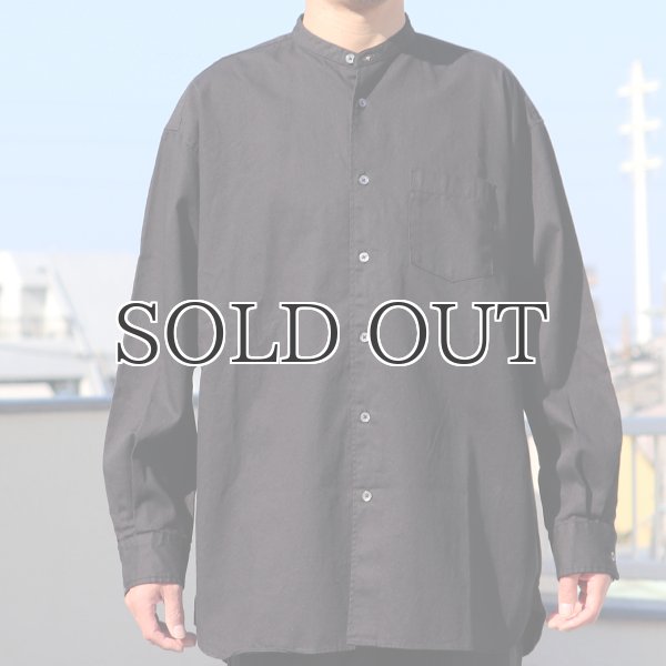 画像13: 6オンス オックスフォード バンドカラー L/S ボクシーシャツ【MADE IN JAPAN】『日本製』/ Upscape Audience (13)