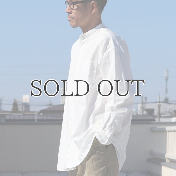 画像12: 6オンス オックスフォード バンドカラー L/S ボクシーシャツ【MADE IN JAPAN】『日本製』/ Upscape Audience (12)