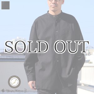 画像: 6オンス オックスフォード バンドカラー L/S ボクシーシャツ【MADE IN JAPAN】『日本製』/ Upscape Audience