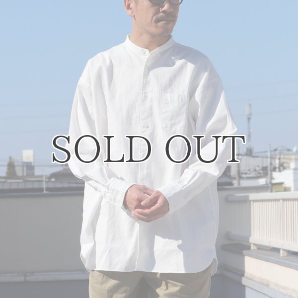 画像10: 6オンス オックスフォード バンドカラー L/S ボクシーシャツ【MADE IN JAPAN】『日本製』/ Upscape Audience (10)