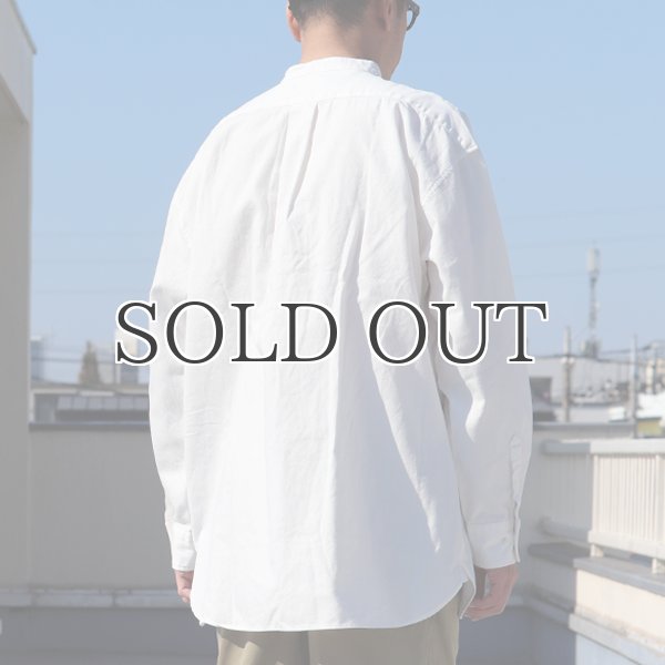 画像13: 6オンス オックスフォード バンドカラー L/S ボクシーシャツ【MADE IN JAPAN】『日本製』/ Upscape Audience (13)