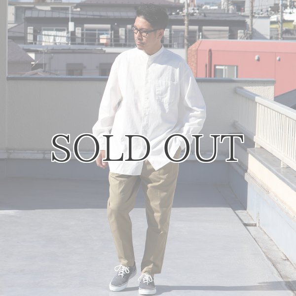 画像16: 6オンス オックスフォード バンドカラー L/S ボクシーシャツ【MADE IN JAPAN】『日本製』/ Upscape Audience (16)