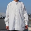 画像14: 70/30クロス ストレッチタイプライター バンドカラー L/S ボクシーシャツ【MADE IN JAPAN】『日本製』/ Upscape Audience (14)