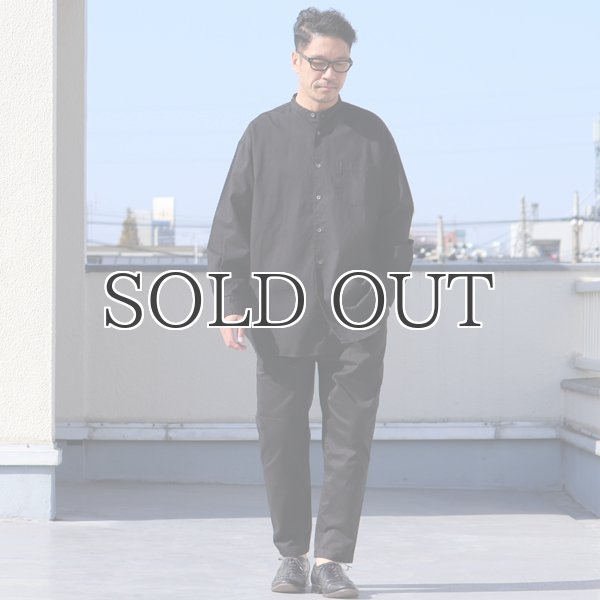 画像9: 6オンス オックスフォード バンドカラー L/S ボクシーシャツ【MADE IN JAPAN】『日本製』/ Upscape Audience (9)