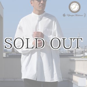 画像: 70/30クロス ストレッチタイプライター バンドカラー L/S ボクシーシャツ【MADE IN JAPAN】『日本製』/ Upscape Audience