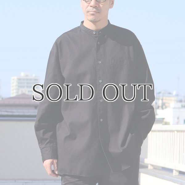 画像12: 6オンス オックスフォード バンドカラー L/S ボクシーシャツ【MADE IN JAPAN】『日本製』/ Upscape Audience (12)