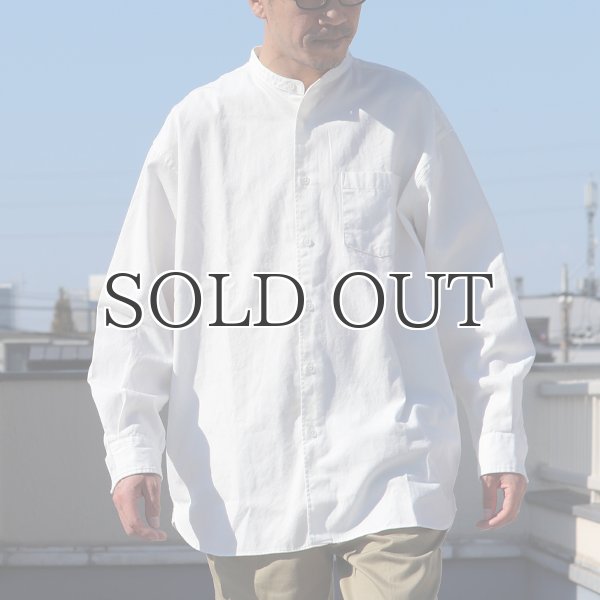 画像14: 6オンス オックスフォード バンドカラー L/S ボクシーシャツ【MADE IN JAPAN】『日本製』/ Upscape Audience (14)