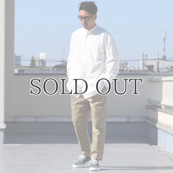 画像17: 6オンス オックスフォード バンドカラー L/S ボクシーシャツ【MADE IN JAPAN】『日本製』/ Upscape Audience (17)