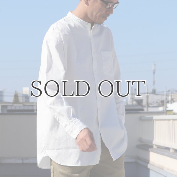画像11: 6オンス オックスフォード バンドカラー L/S ボクシーシャツ【MADE IN JAPAN】『日本製』/ Upscape Audience (11)