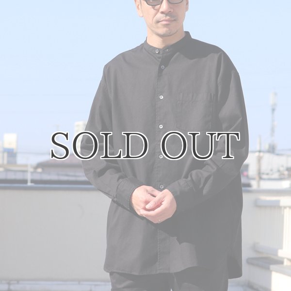 6オンス オックスフォード バンドカラー L/S ボクシーシャツ【MADE IN