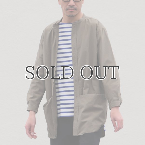 画像8: SOLOTEX（ソロテックス）DRY サッカーギンガム バンドカラー ツールポケ 9分袖シャツ【MADE IN JAPAN】『日本製』Upscape Audience (8)