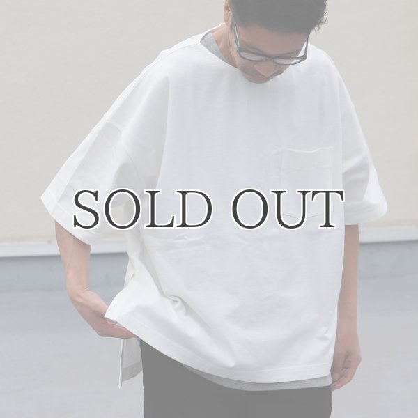 画像11: VORTEX 8オンス（MVS天竺）サイドスリット ハーフスリーブ ボクシーTee【MADE IN JAPAN】『日本製』/ Upscape Audience (11)