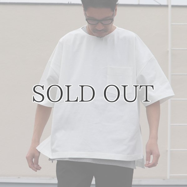 画像6: VORTEX 8オンス（MVS天竺）サイドスリット ハーフスリーブ ボクシーTee【MADE IN JAPAN】『日本製』/ Upscape Audience (6)