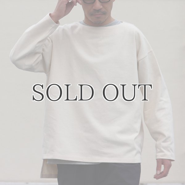 画像7: Basque10オンス(バスク天竺)フレンチボーダー ボートネック BOX Tee【MADE IN JAPAN】『日本製』/ Upscape Audience (7)