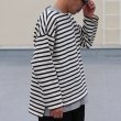 画像4: Basque10オンス（バスク天竺）フレンチボーダー ボートネック BOX Tee【MADE IN JAPAN】『日本製』/ Upscape Audience (4)