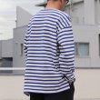 画像9: Basque10オンス（バスク天竺）フレンチボーダー ボートネック BOX Tee【MADE IN JAPAN】『日本製』/ Upscape Audience (9)