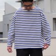 画像8: Basque10オンス（バスク天竺）フレンチボーダー ボートネック BOX Tee【MADE IN JAPAN】『日本製』/ Upscape Audience (8)