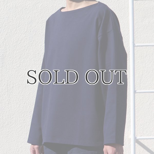 画像12: Basque10オンス（バスク天竺）フレンチボーダー ボートネック BOX Tee【MADE IN JAPAN】『日本製』/ Upscape Audience (12)