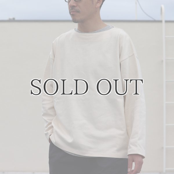 画像5: Basque10オンス(バスク天竺)フレンチボーダー ボートネック BOX Tee【MADE IN JAPAN】『日本製』/ Upscape Audience (5)