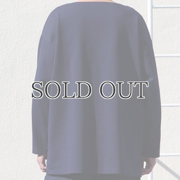 画像14: Basque10オンス（バスク天竺）フレンチボーダー ボートネック BOX Tee【MADE IN JAPAN】『日本製』/ Upscape Audience (14)