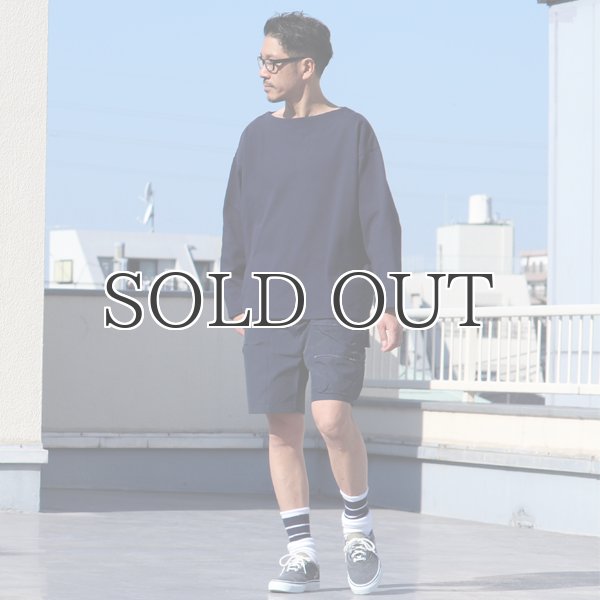 画像10: Basque10オンス（バスク天竺）フレンチボーダー ボートネック BOX Tee【MADE IN JAPAN】『日本製』/ Upscape Audience (10)