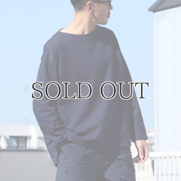 画像5: Basque10オンス（バスク天竺）フレンチボーダー ボートネック BOX Tee【MADE IN JAPAN】『日本製』/ Upscape Audience (5)