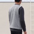 画像8: セーターフリース メランジ ノーカラーZIPベスト【MADE IN JAPAN】『日本製』 / Upscape Audience (8)