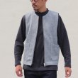 画像6: セーターフリース メランジ ノーカラーZIPベスト【MADE IN JAPAN】『日本製』 / Upscape Audience (6)
